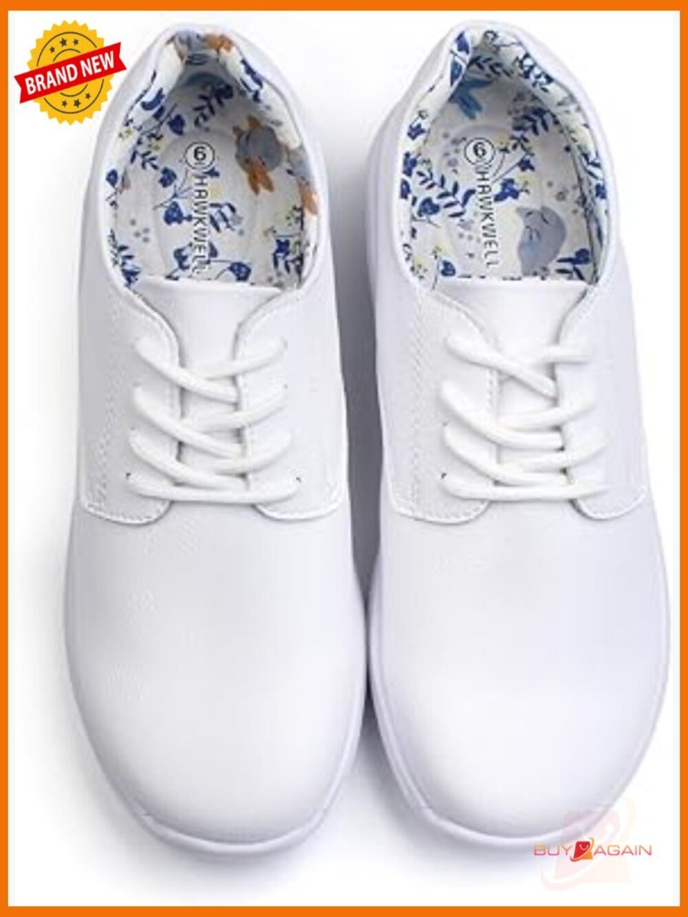 Slip Resistant Lightweight Nursing Shoes Lace Up Work Shoes